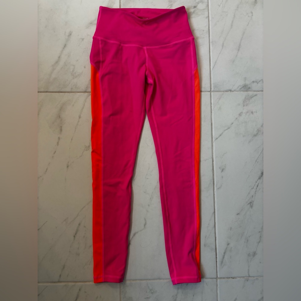ROAM LOUD color block leggings sz M